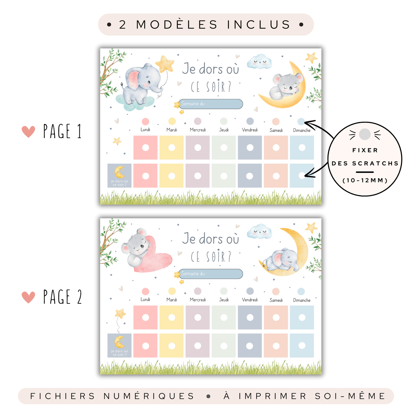 Planning garde alternée enfant