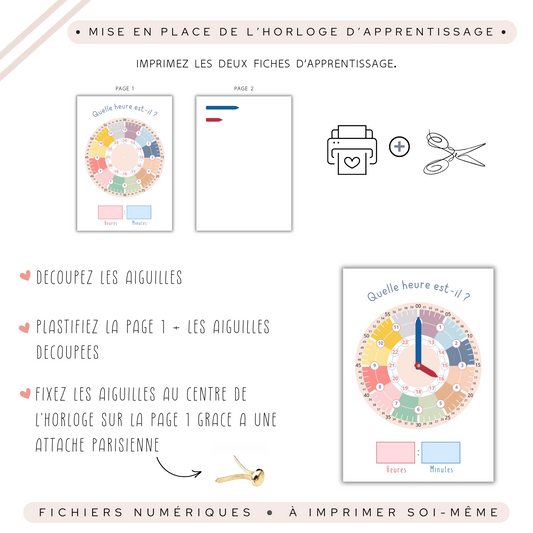 Apprendre à lire l'heure enfant