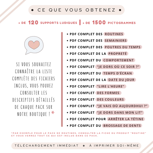 Pack éducatif complet pour enfant