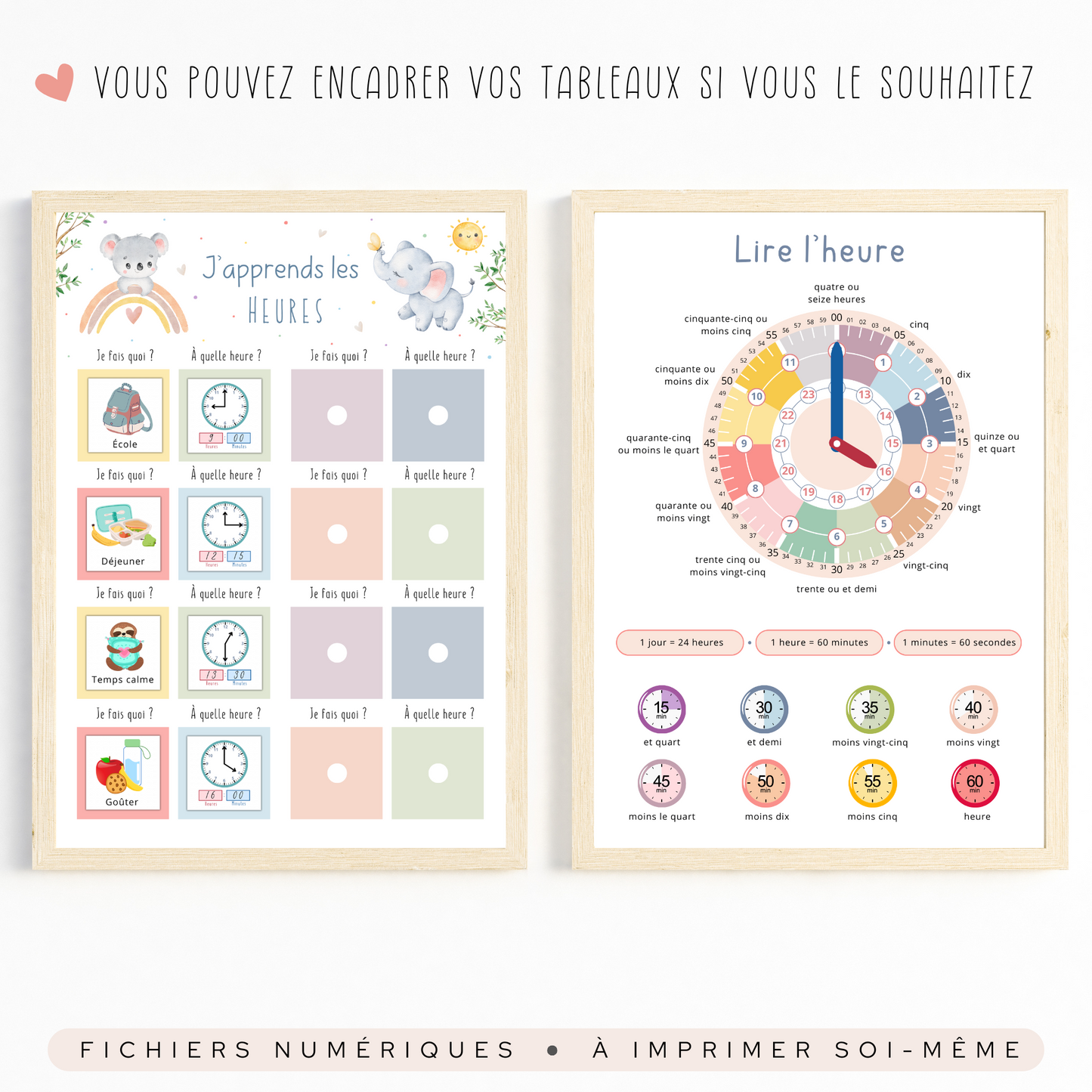 Apprendre à lire l'heure enfant